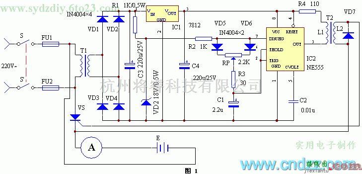 电源电路中的便携式可控硅充电器电路  第1张