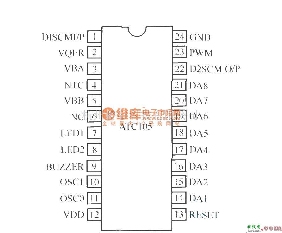 电源电路中的ATCl05的封装形式及引脚排列图  第1张