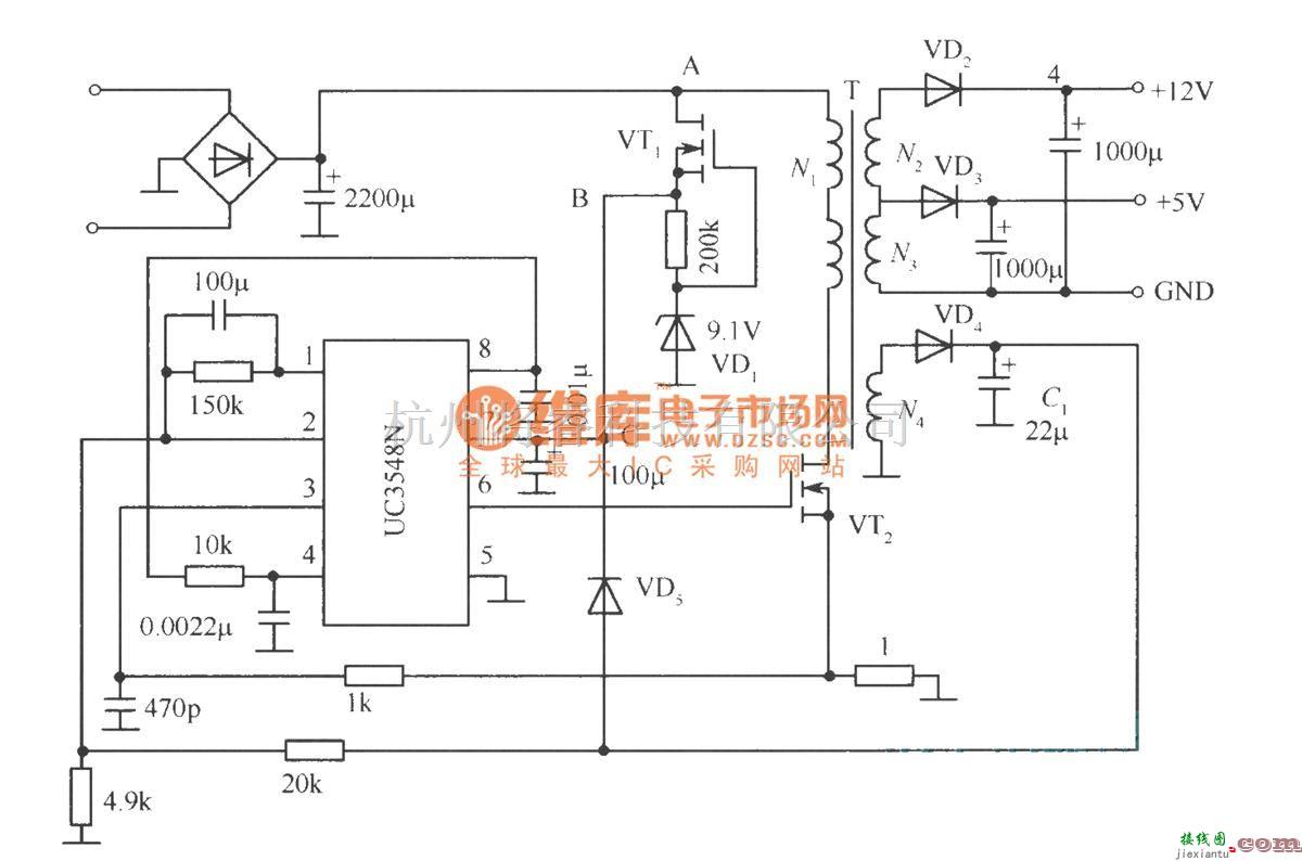 电源电路中的采用场效应管的启动电路  第1张