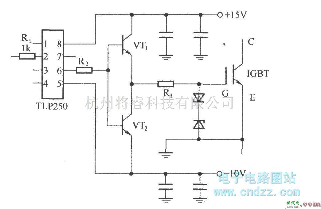 IGBT应用电路中的由集成电路TLP250构成的驱动器  第1张