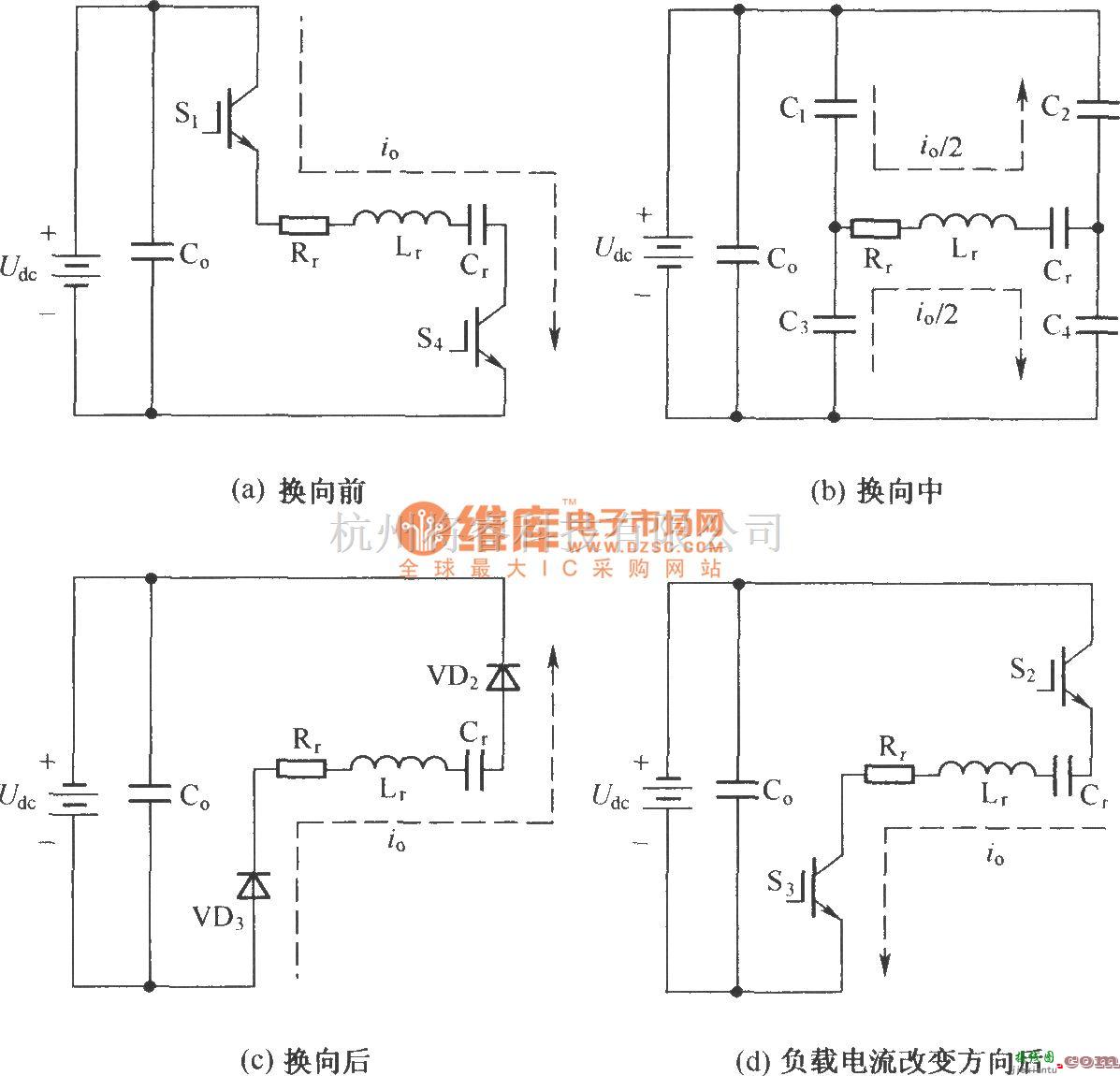 IGBT应用电路中的简化的含有谐振极电容缓冲器的串联谐振逆变器主拓扑电路  第2张