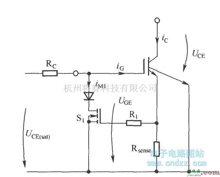 IGBT应用电路中的通过降低IGBT栅极-发射极电压来限制短路电流  第1张