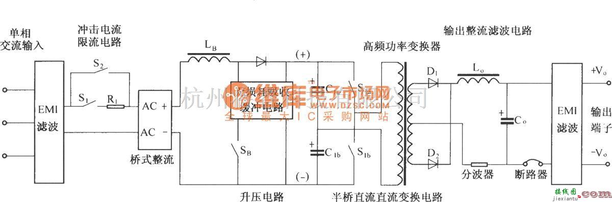 通信电源中的DMAl2主电路原理图  第1张