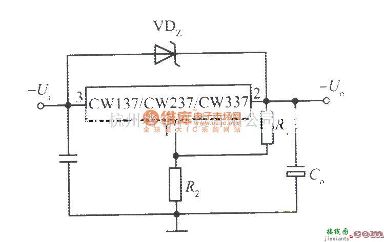 电源电路中的CW137组成的高输出电压集成稳压电源  第1张