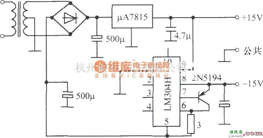 电源电路中的±15V跟踪稳压电源之二  第1张