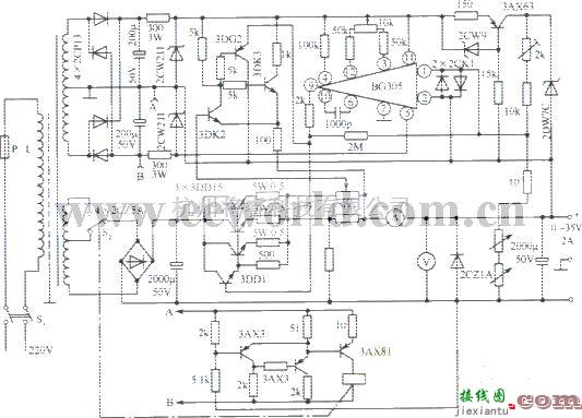 电源电路中的0～35V稳压电源电路  第1张