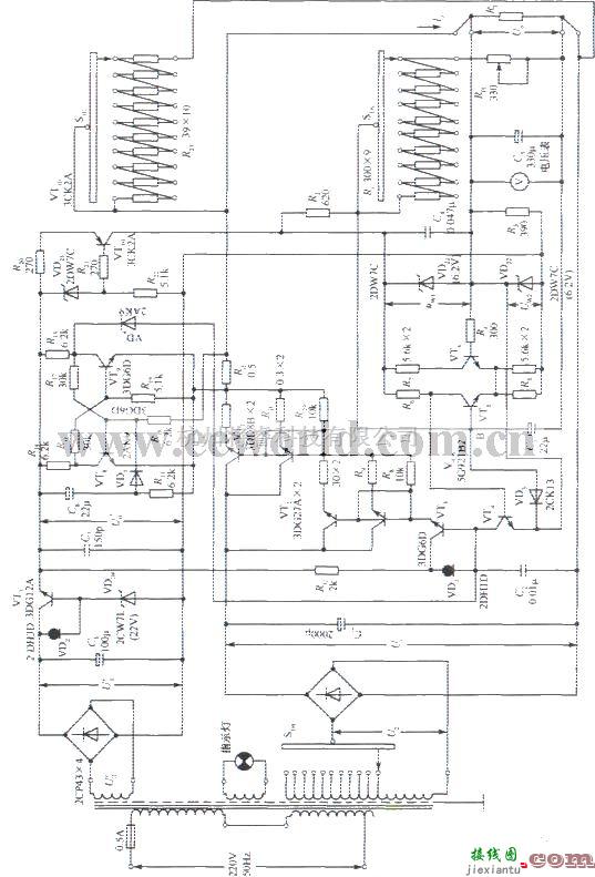 电源电路中的0～30V﹑2A稳压电源电路  第1张