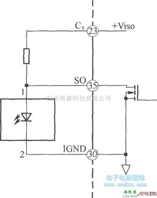 IGBT应用电路中的光纤发送器布线图  IGBT 第1张