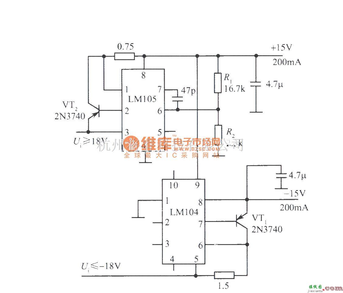 电源电路中的±15V跟踪稳压电源之五  第1张