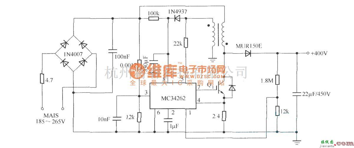 IGBT应用电路中的以IGBT作为开关的低成本功率因数校正电路  第1张