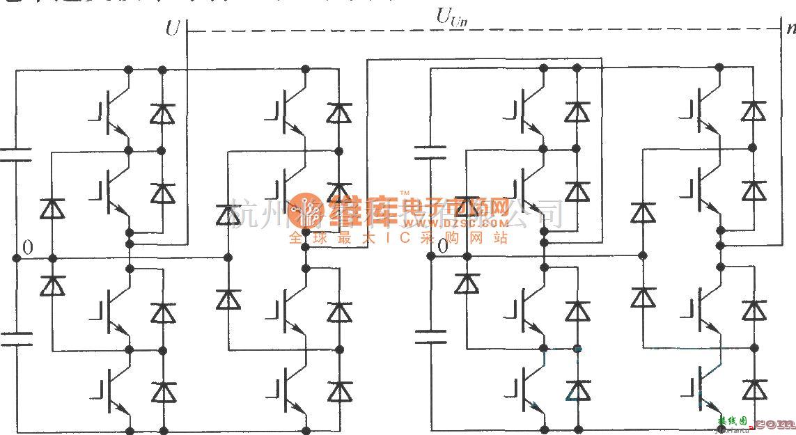 IGBT应用电路中的基于中性点钳位式的级联多电平逆变器单相拓扑结构  第1张