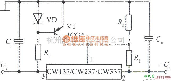 电源电路中的CW137组成的由ＴＴL逻辑电平控制输出的集成稳压电源  第1张