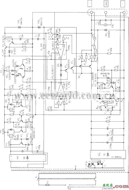 电源电路中的0～30V﹑3A稳流稳压电源电路  第1张