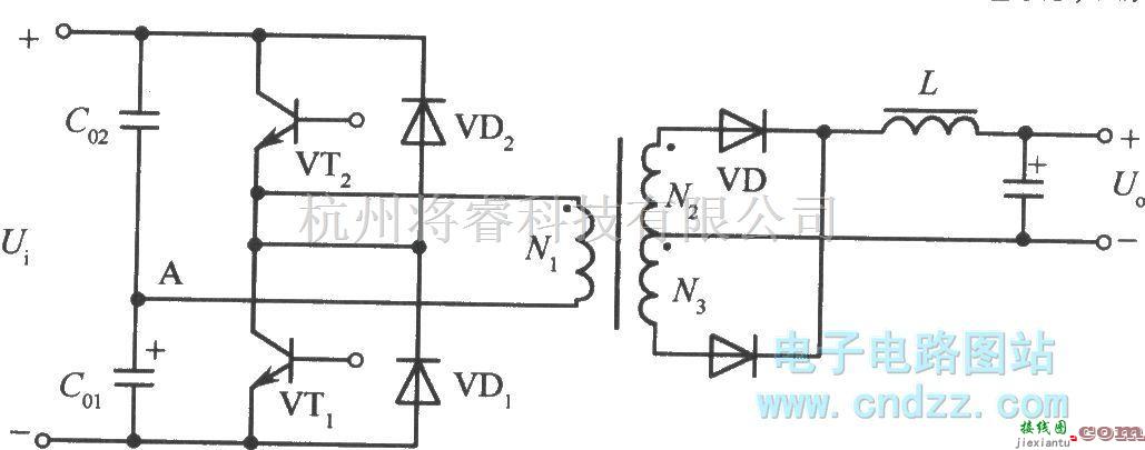 开关稳压电源中的半桥式变换器电源电路  第1张
