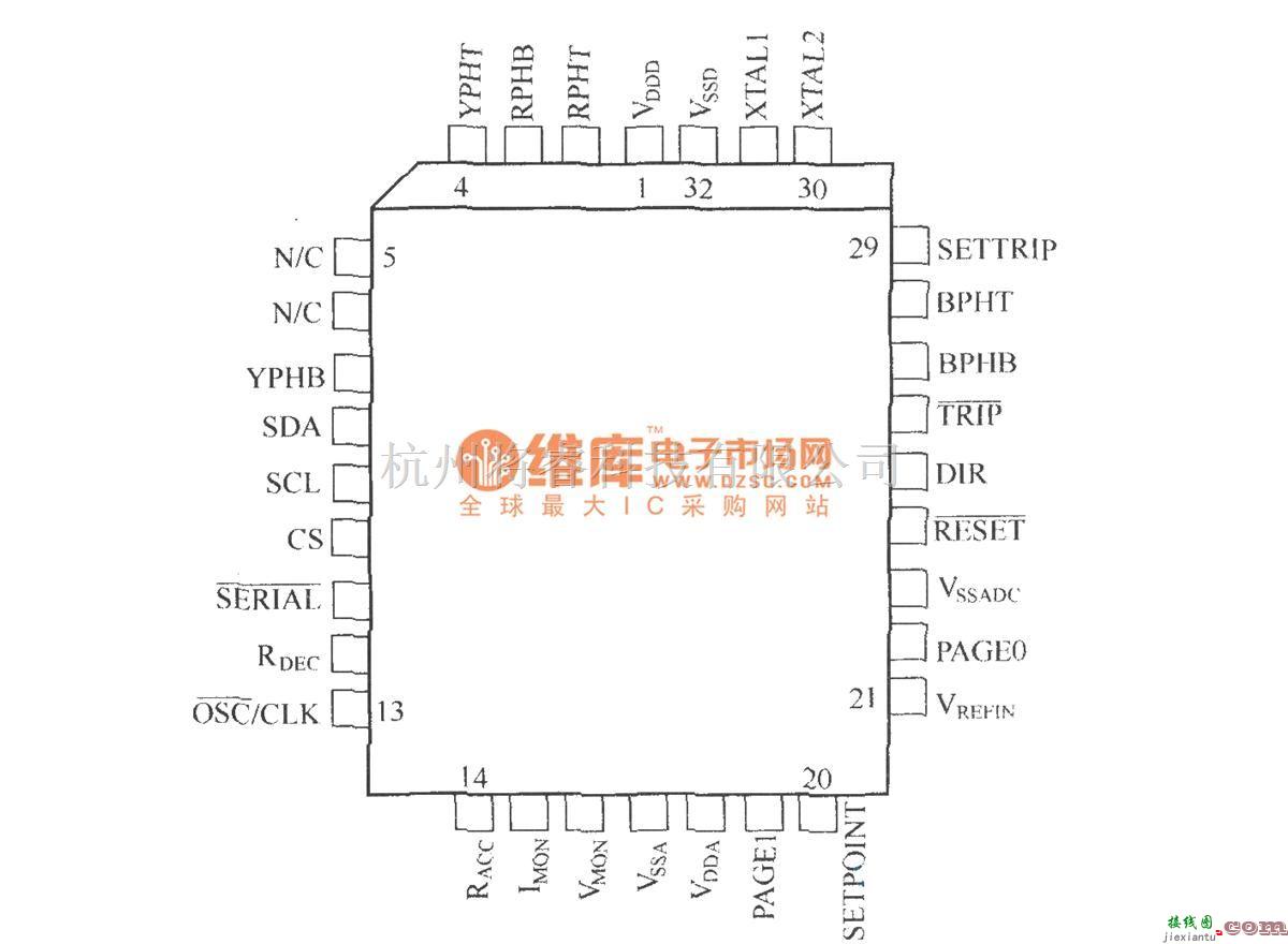 IGBT应用电路中的SA866引脚排列图  第1张