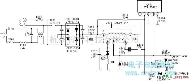 开关稳压电源中的STR5412电源  第1张