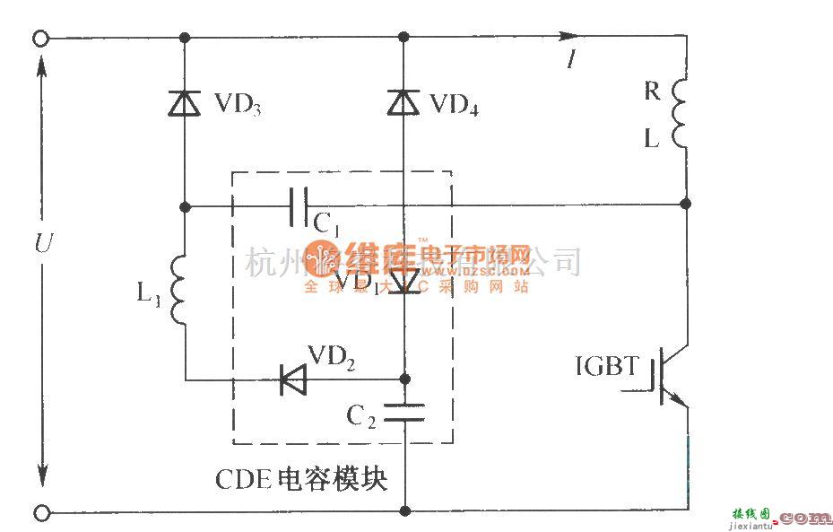 IGBT应用电路中的IGBT无损吸收网络  第1张