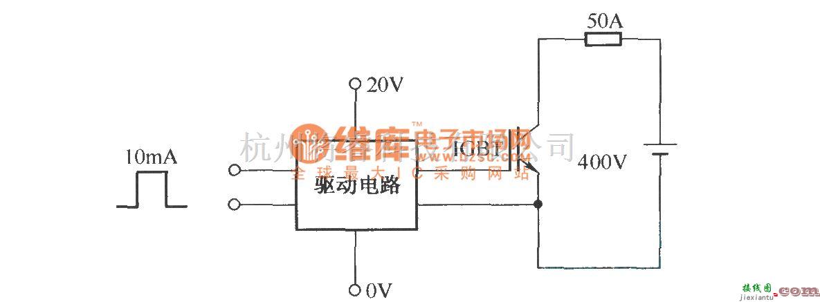 IGBT应用电路中的EXB841测试过流波形电路  第1张