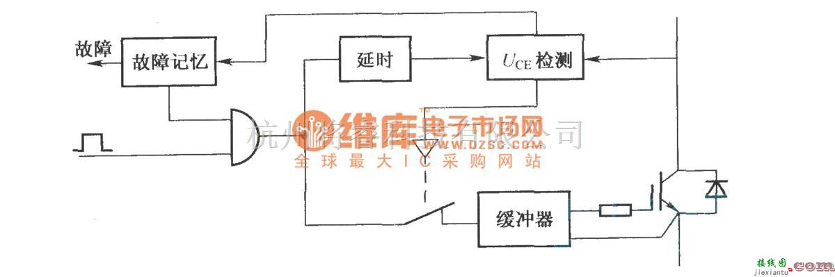 IGBT应用电路中的SKHI系列驱动器检测电路原理图  第1张