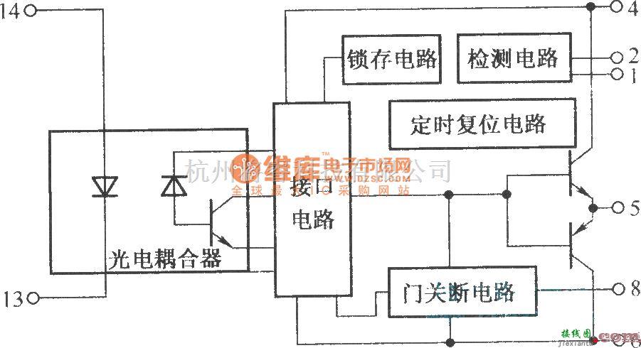 IGBT应用电路中的M57962AL的内部结构方框图  第1张