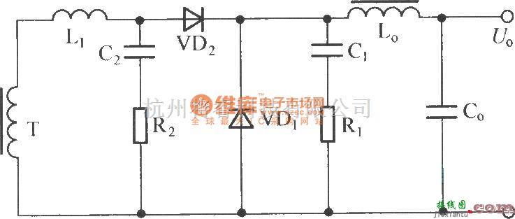 IGBT应用电路中的包括两个RC电路的正激变换器  第1张