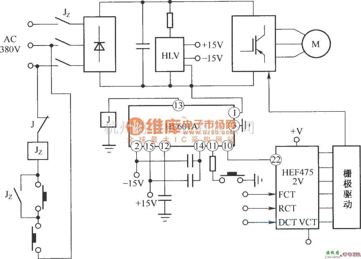 IGBT应用电路中的HL610A在三相变频调速系统中的应用  第1张