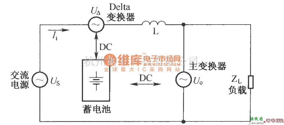 IGBT应用电路中的Delta变换型UPS等效电路  第1张