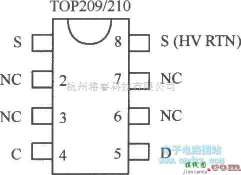 开关稳压电源中的TOP209／210的管脚排列  第1张