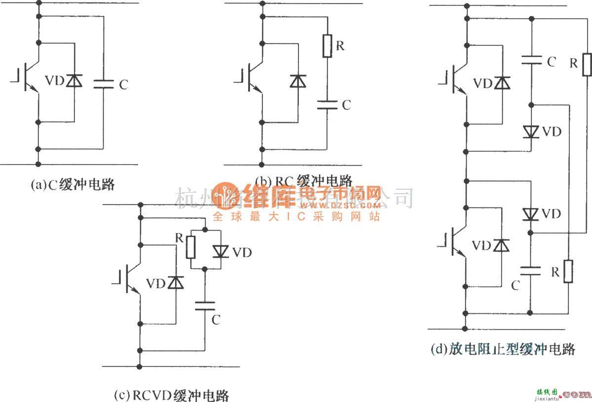 IGBT应用电路中的IGBT开关过程中的过电压缓冲保护电路  第1张