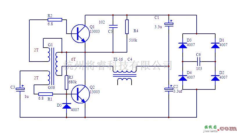 开关稳压电源中的小型中功率开关电源(10W-60W电路图)  第1张