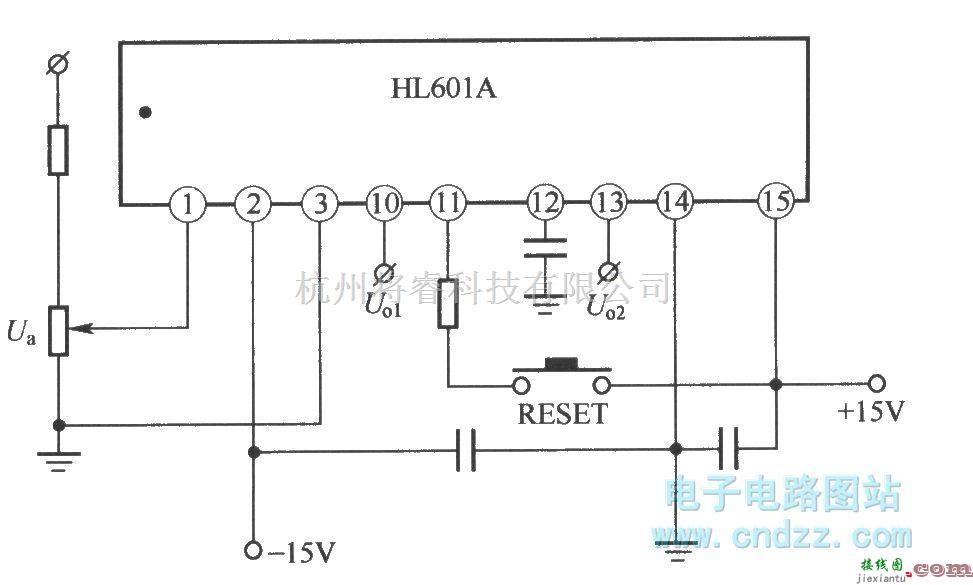 IGBT应用电路中的HL610A的典型应用接线图  第1张