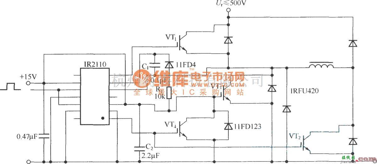 IGBT应用电路中的IR2110在双正激变换器中的应用  第1张