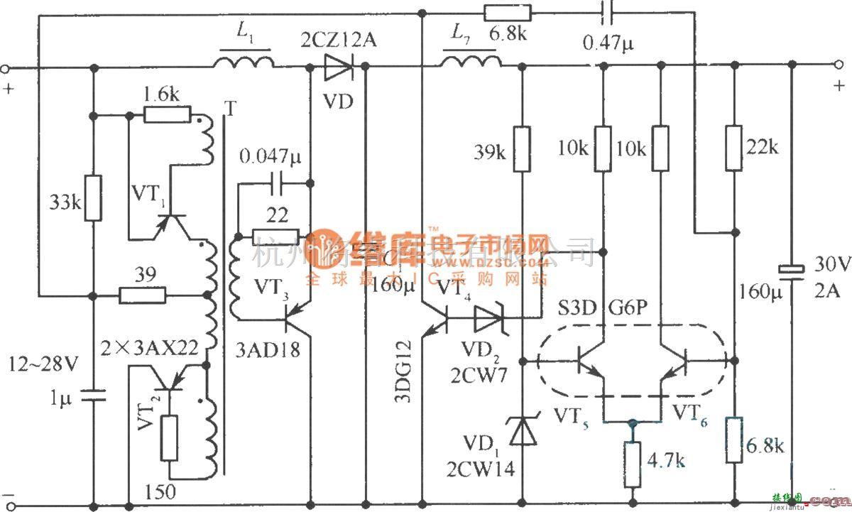 开关稳压电源中的升压式输出式实用电路  第2张