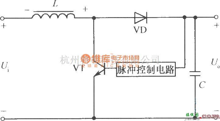 开关稳压电源中的升压式斩波型开关稳压电源原理图  第1张