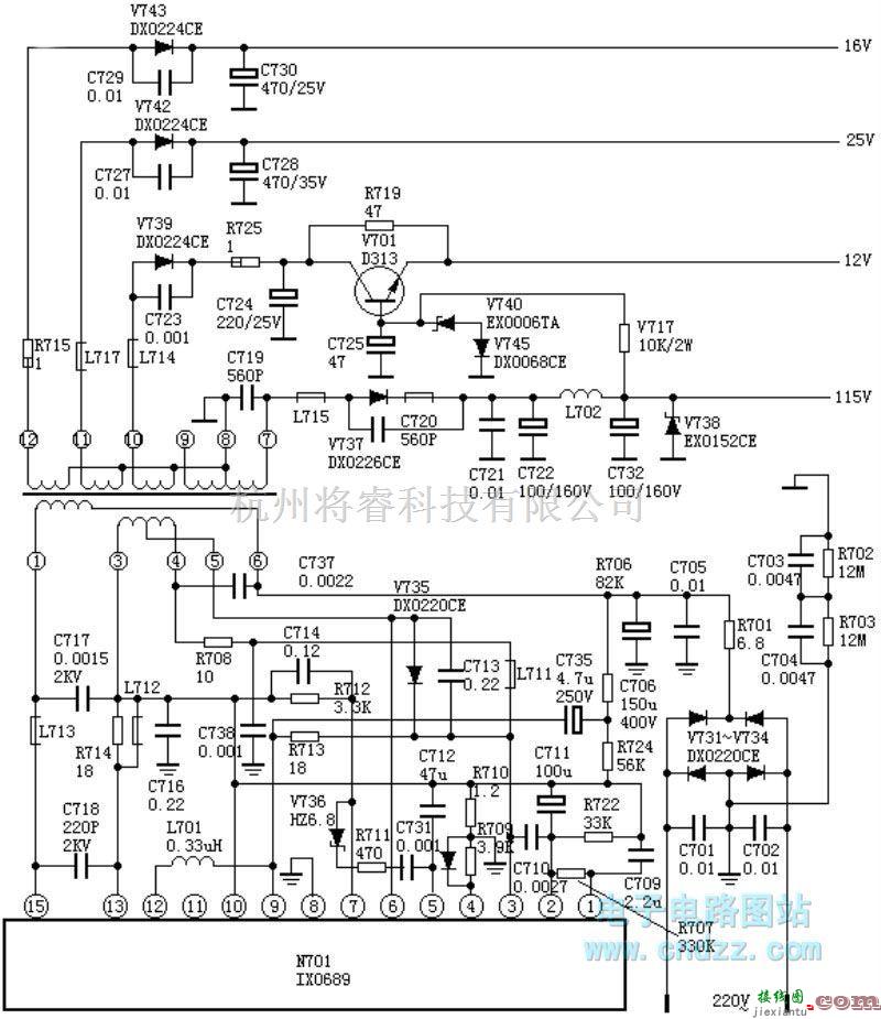 开关稳压电源中的IX0689电源  第1张