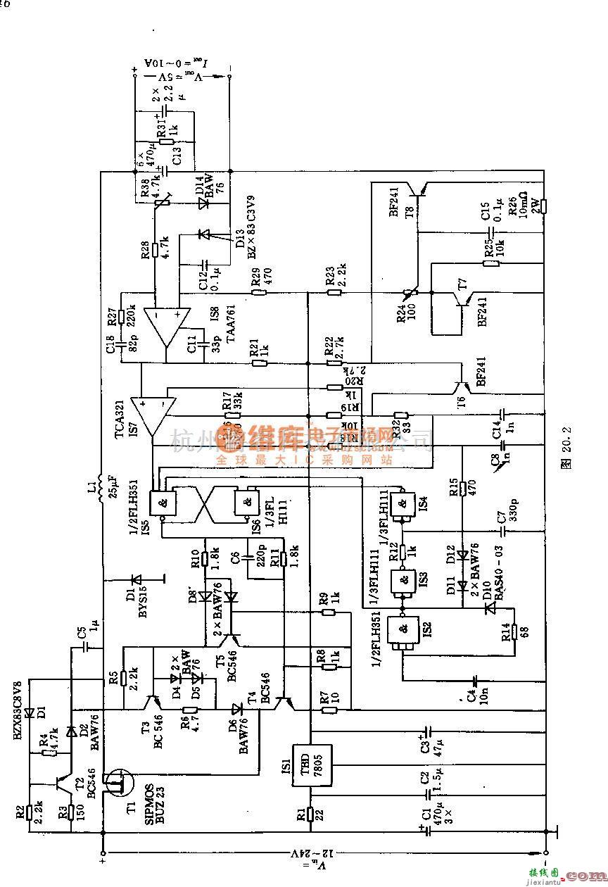 常用单元电路中的采用SIPMOS晶体管的5V／10A100kh扼流圈交流器  第2张