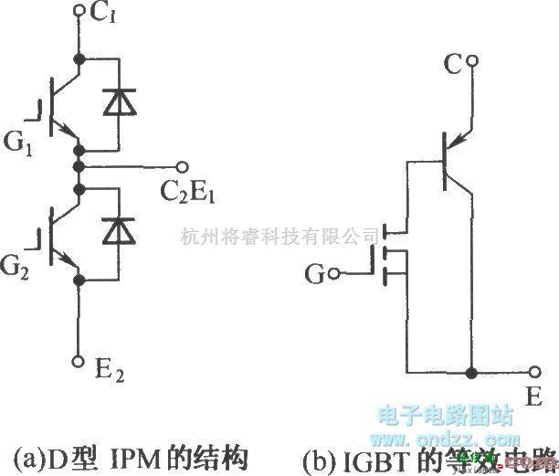 IGBT应用电路中的D型IPM的结构及IGBT的等效电路  第1张