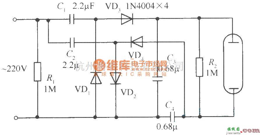 电子镇流器中的倍压整流电子镇流器电路  第1张