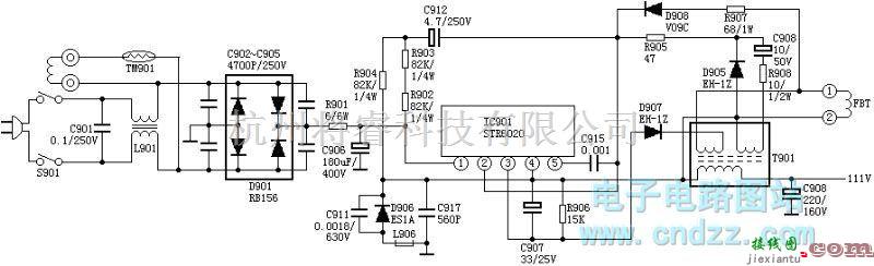 开关稳压电源中的STR6020电源  第1张