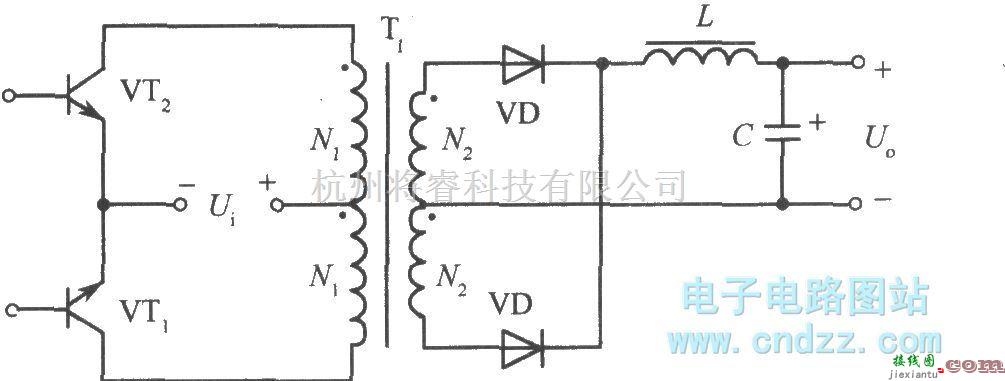 开关稳压电源中的推挽式开关稳压电源原理图  第1张