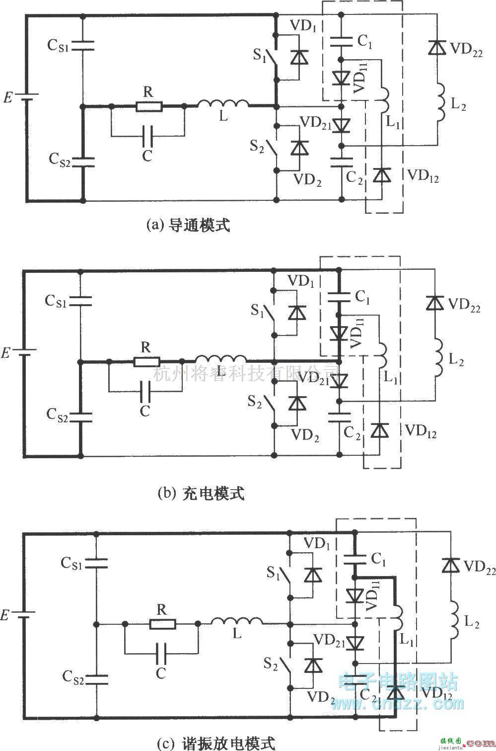 IGBT应用电路中的C-L-2D型无源无损缓冲电路的工作模式  第1张