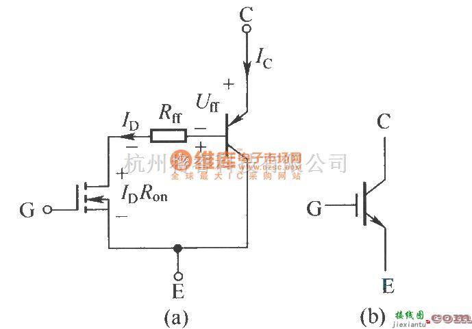 IGBT应用电路中的N沟道IGBT的简化等效电路和电气图形符号  第1张