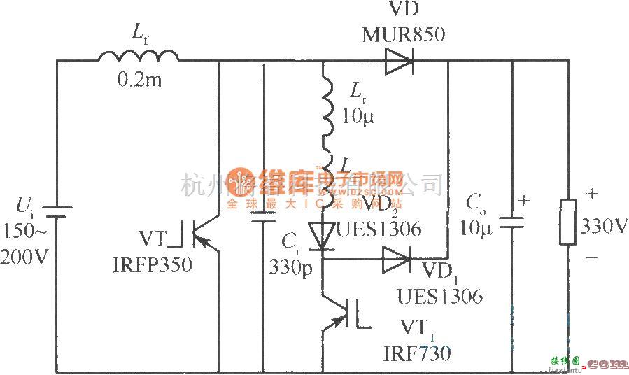 开关稳压电源中的300kHz600WZVT--PWM boost变换器  第1张