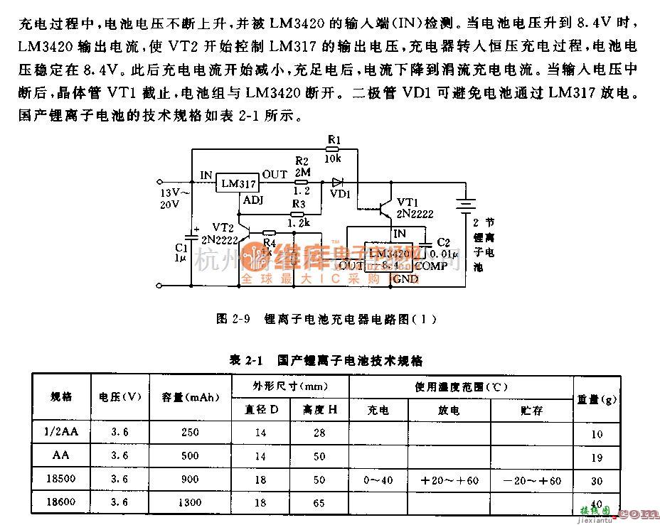 充电电路中的锂离子电池充电器电路2  第2张