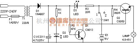 充电电路中的可充电手电筒电路壹（4）  第1张