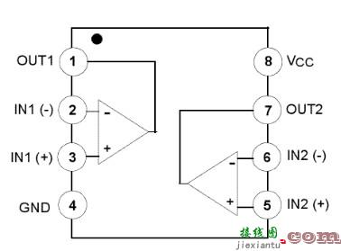 lm358引脚图和功能说明以及工作原理详解  第1张