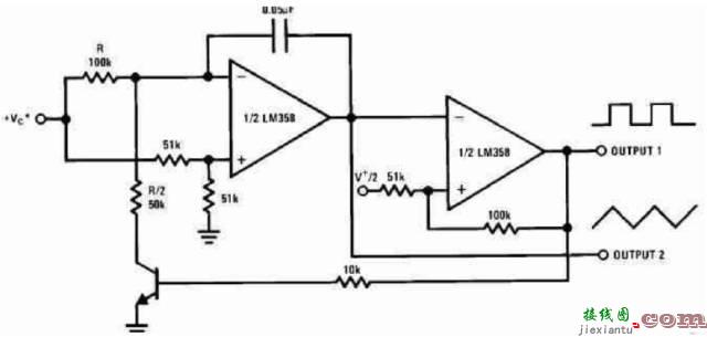 二路通用运算放大器LM358组成的24个经典电路  第16张