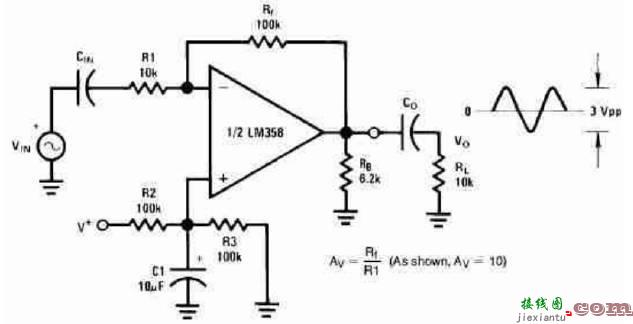 二路通用运算放大器LM358组成的24个经典电路  第19张