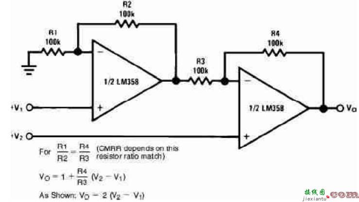 二路通用运算放大器LM358组成的24个经典电路  第26张