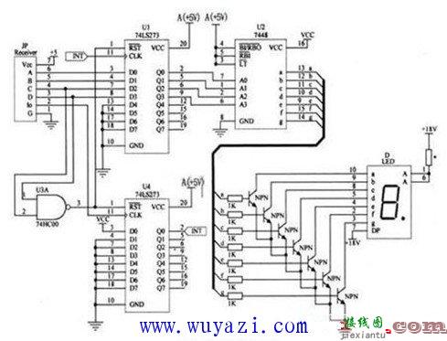 简单的遥控抢答器电路图  第1张